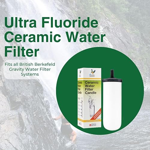 Miniatura 2 de British Berkefeld Doulton Ultra Fluoruro Cartucho de filtro de agua potable de cerámica W9120133 para todos los sistemas de filtro de agua por