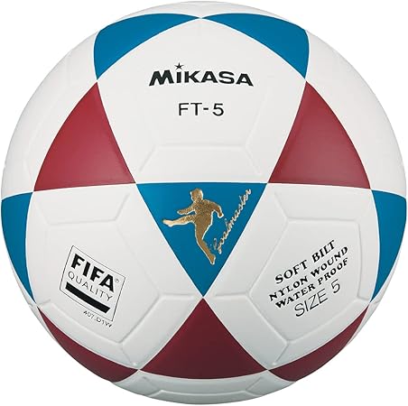 Bola de Futevôlei FT-5 Azul, Branca e Vinho Mikasa