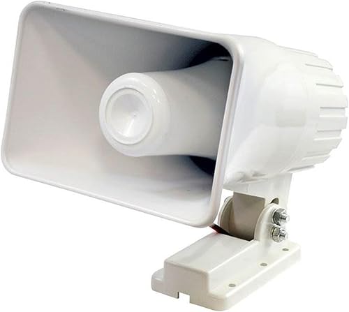 Miniatura 2 de Pyle PHSP4 - Bocina PA impermeable para interiores y exteriores, 6 pulgadas, 50 W, color blanco, paquete de 2 con soporte de montaje y herrajes