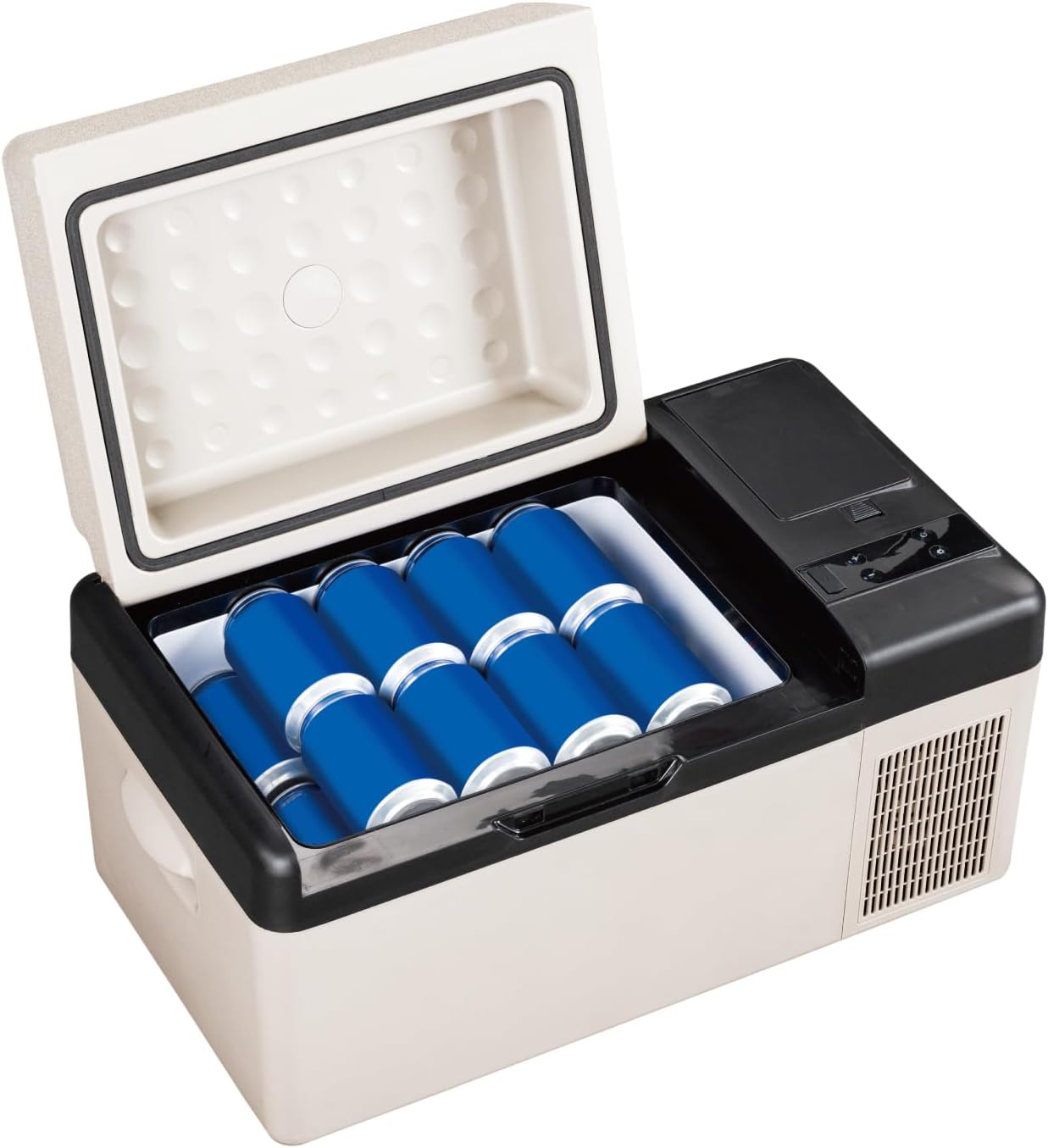 エスケイジャパン(SKjapan) SKJ 充電式 クーラーボックス SPR-AC20LB(W) 20L | 15600mAh 急速冷凍 -20℃~20℃ AC100V DC12V/24V対応 車載用冷凍冷蔵庫 ポータブル冷蔵庫 |