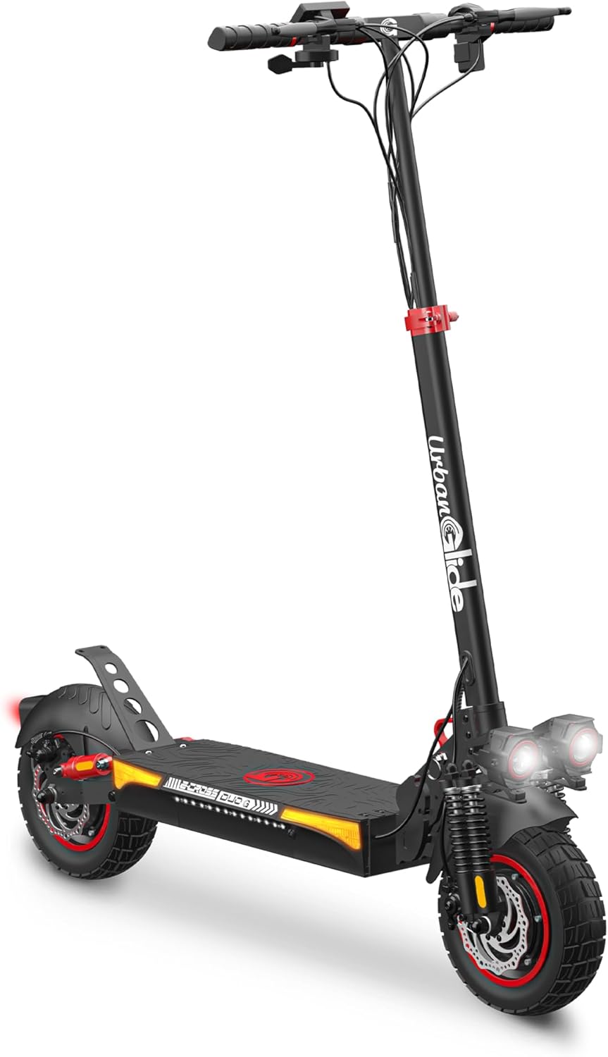 Trottinette Électrique Adulte UrbanGlide ECROSS Duo Moteur - 2600W - Autonomie Jusqu'a 60 km - Pneu Cross 10