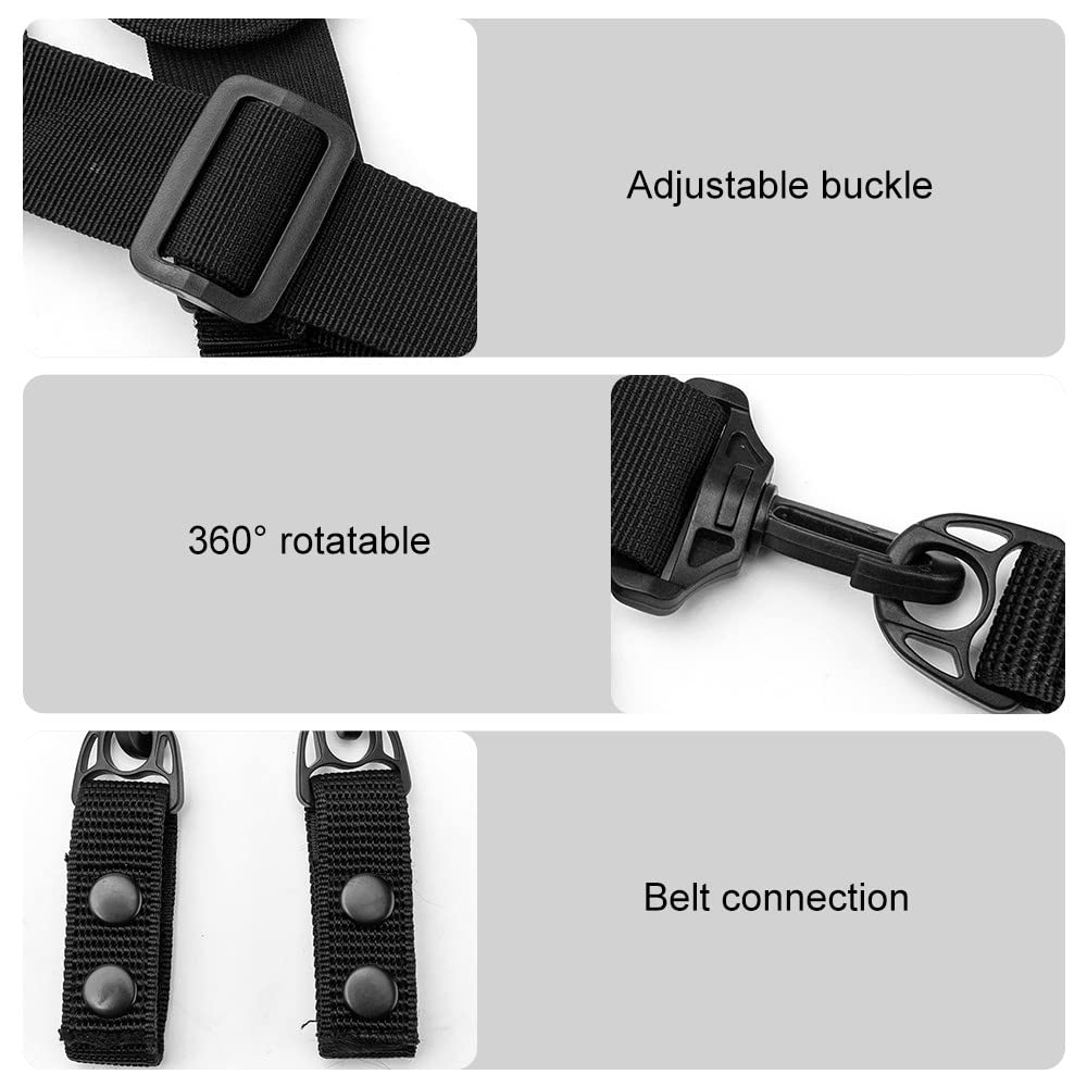 DONGKER Tirantes tácticos,Arnés de policía acolchado Nylon tirantes ajustables para cinturón de trabajo