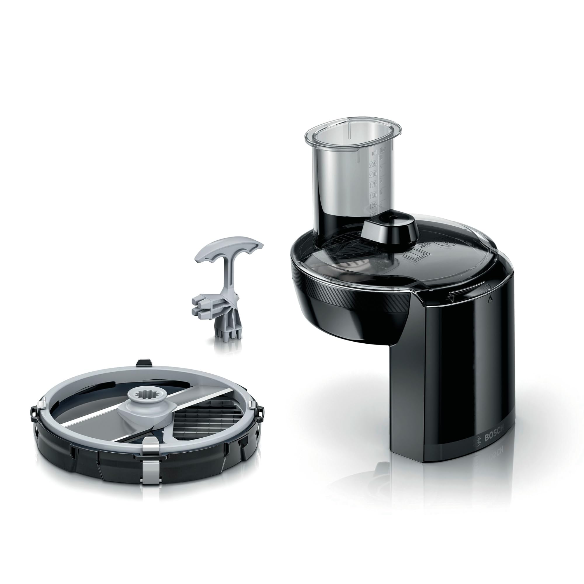 Bosch MUZS4CC nóż do krojenia w kostkę, akcesoria do robota kuchennego serii 2 i 4 (numer typu MUM5xxx, MUMS2xxx), równomierna kostka, wkładka do kostki 9 mm, w zestawie środek do czyszczenia kratki