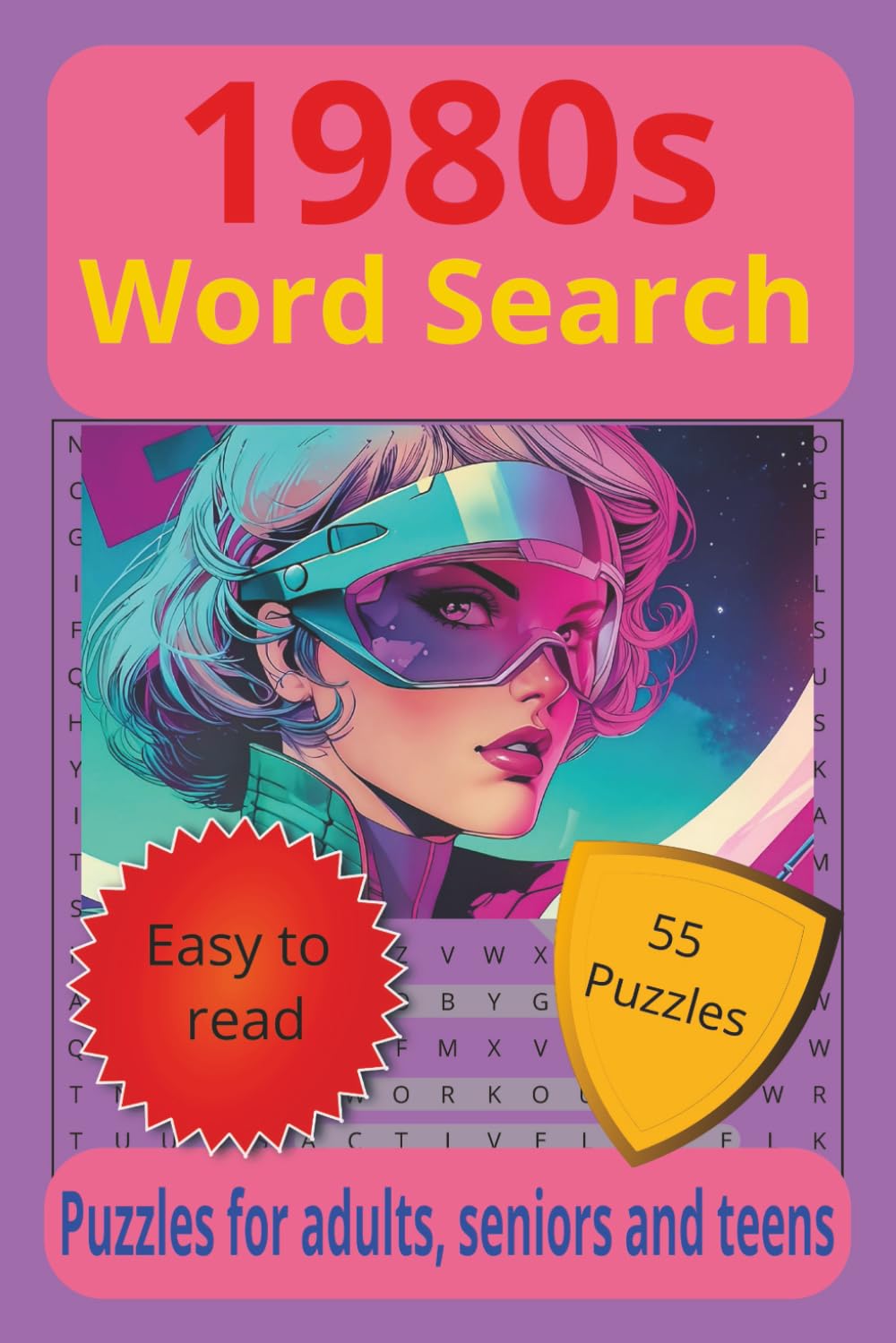 1980s Word Search: A Retro Lifestyle Word Search Puzzle Book for Stress Relief and Enjoyment