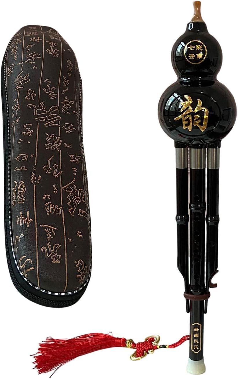 Hulusi Flute Gourd Flute Professional Cucurbit Flute for Music Lover Gifts Handmade Chinese Instrument C Key Bamboo