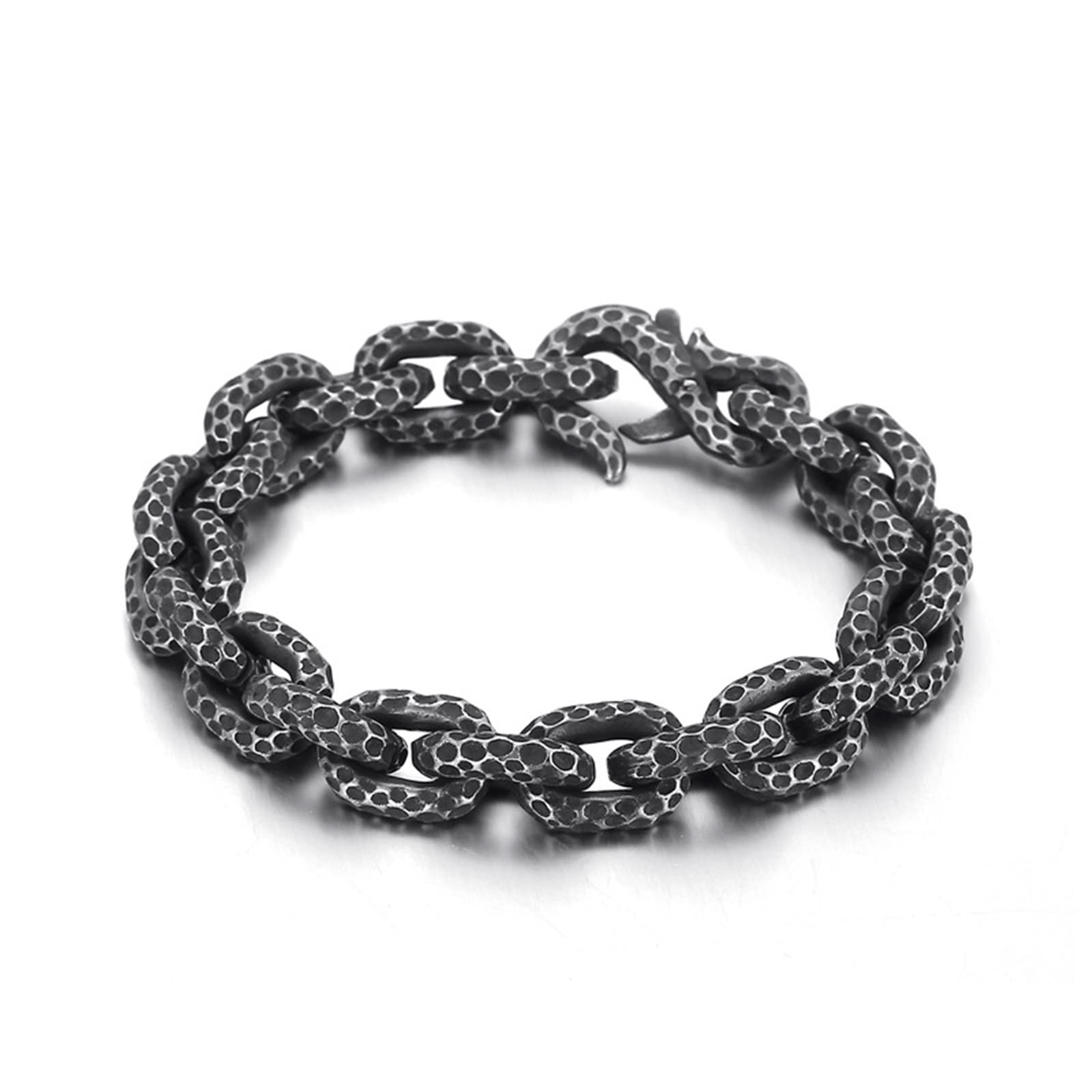 Bracelet Chaîne Noire, Bracelet Jonx Acier Inoxydable Indiquer Cadeau d'anniversaire Bracelet