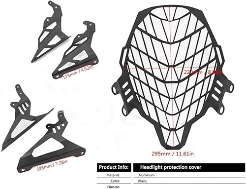 Miniatura 4 de YNTIME for Suzuki DL650 DL1000 V-Strom DL 650 1000 Vstrom 650 Motorcycle Headlight Head Light Guard Protector Cover Protection Grill (Color  DL1000)