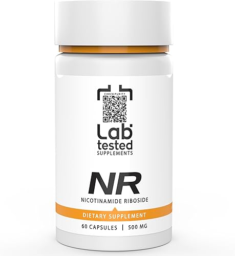 Cloruro de ribósido de nicotinamida - Sin rellenos - 60 cápsulas de 500 mg - 1000 mg por porción