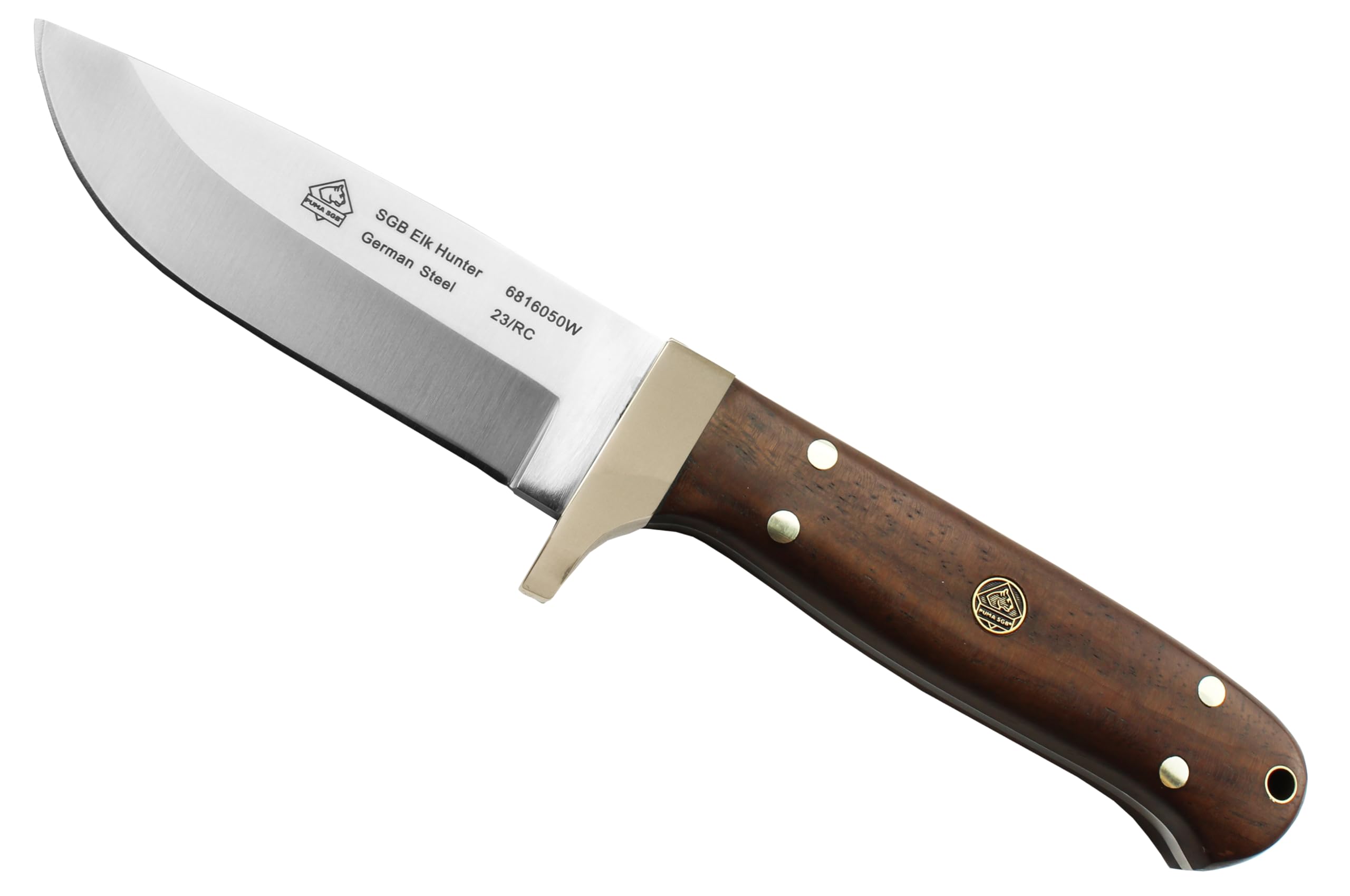 PUMA リトルハンター 刀 鹿の角ハンドル Amazon.com : Puma SGB Elk Hunter Jacaranda Wood Hunting Knife with