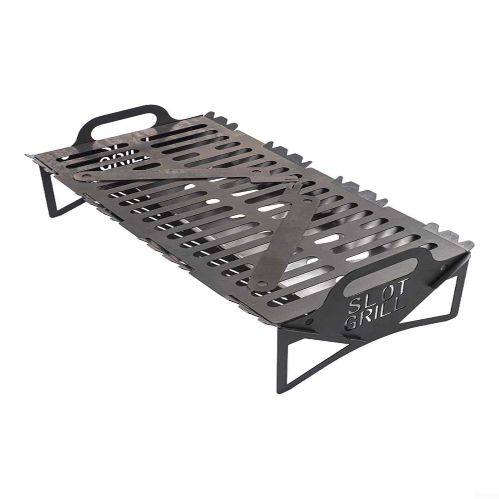 Barbecue portatile pieghevole, compatto, 40 x 22 x 10 cm, leggero, pieghevole, in acciaio, per campeggio, picnic, viaggi e cucina all'aperto
