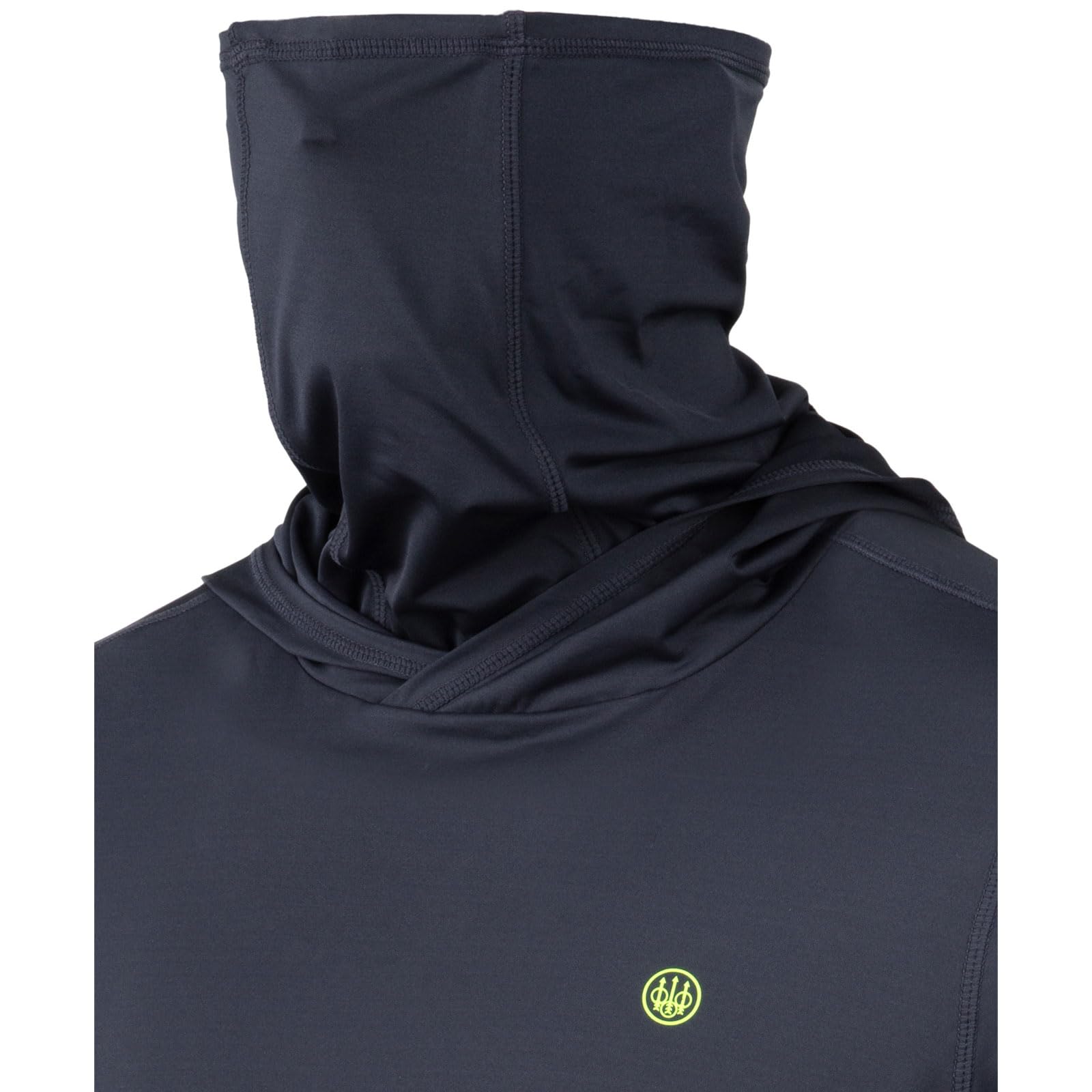 Beretta Keys Flex - Sudadera con capucha transpirable de secado rápido UPF 50+ para hombre, protección solar, casual, para exteriores, activa, manga larga, rendimiento