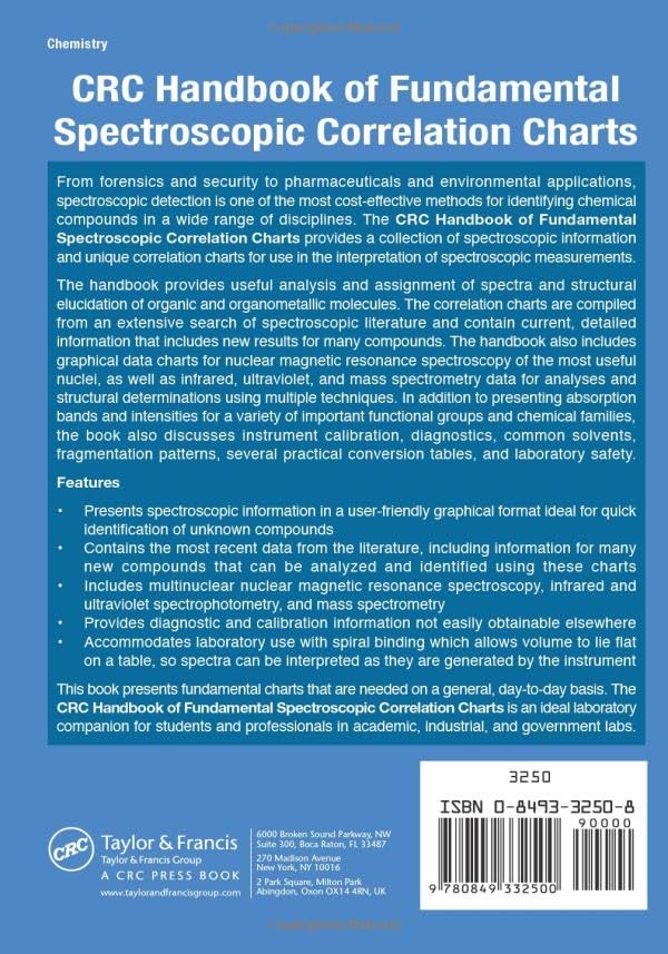 CRC Handbook of Fundamental Spectroscopic Correlation Charts - Image 2