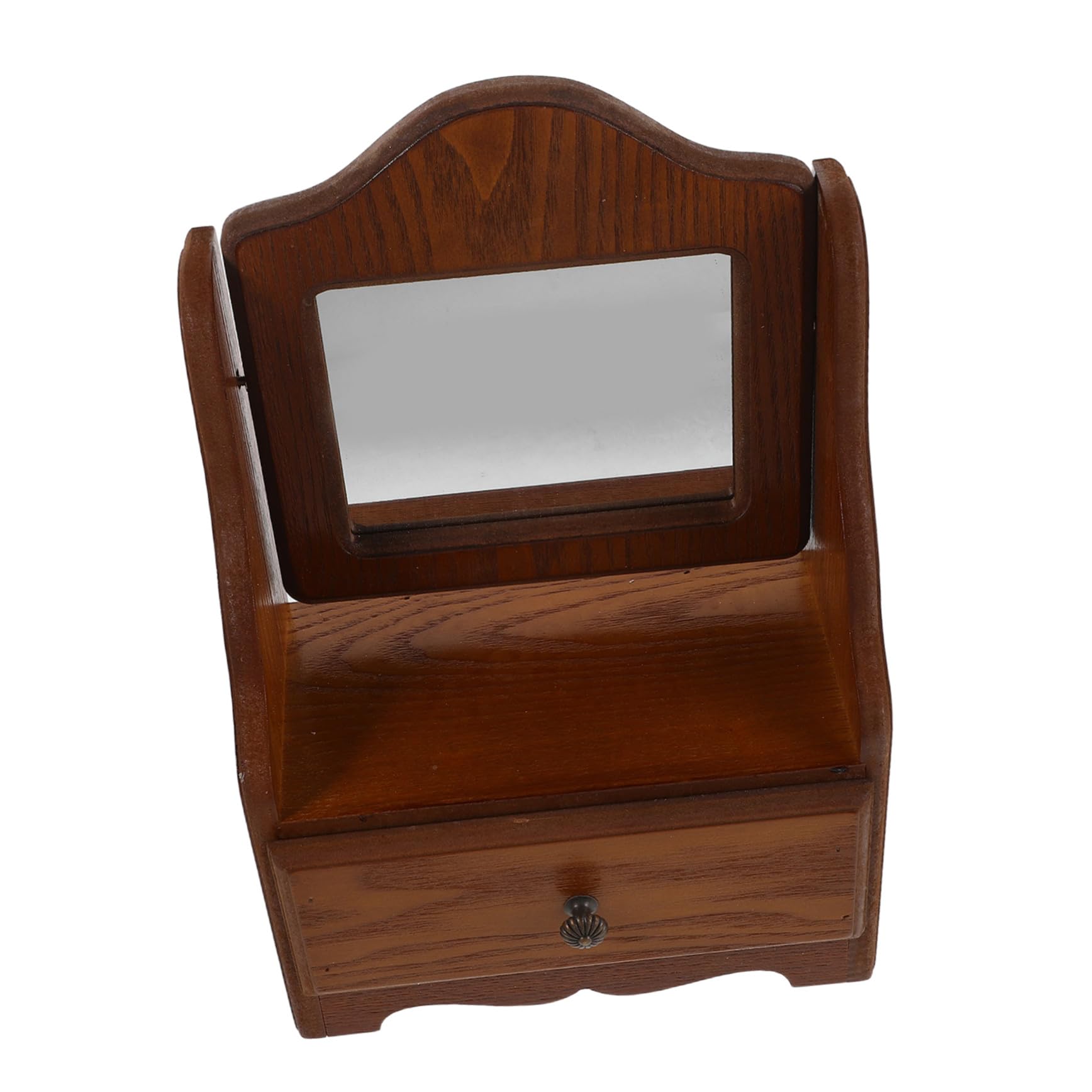 Miroir de maquillage bois pour coiffeuse afin d'organiser votre maquillage