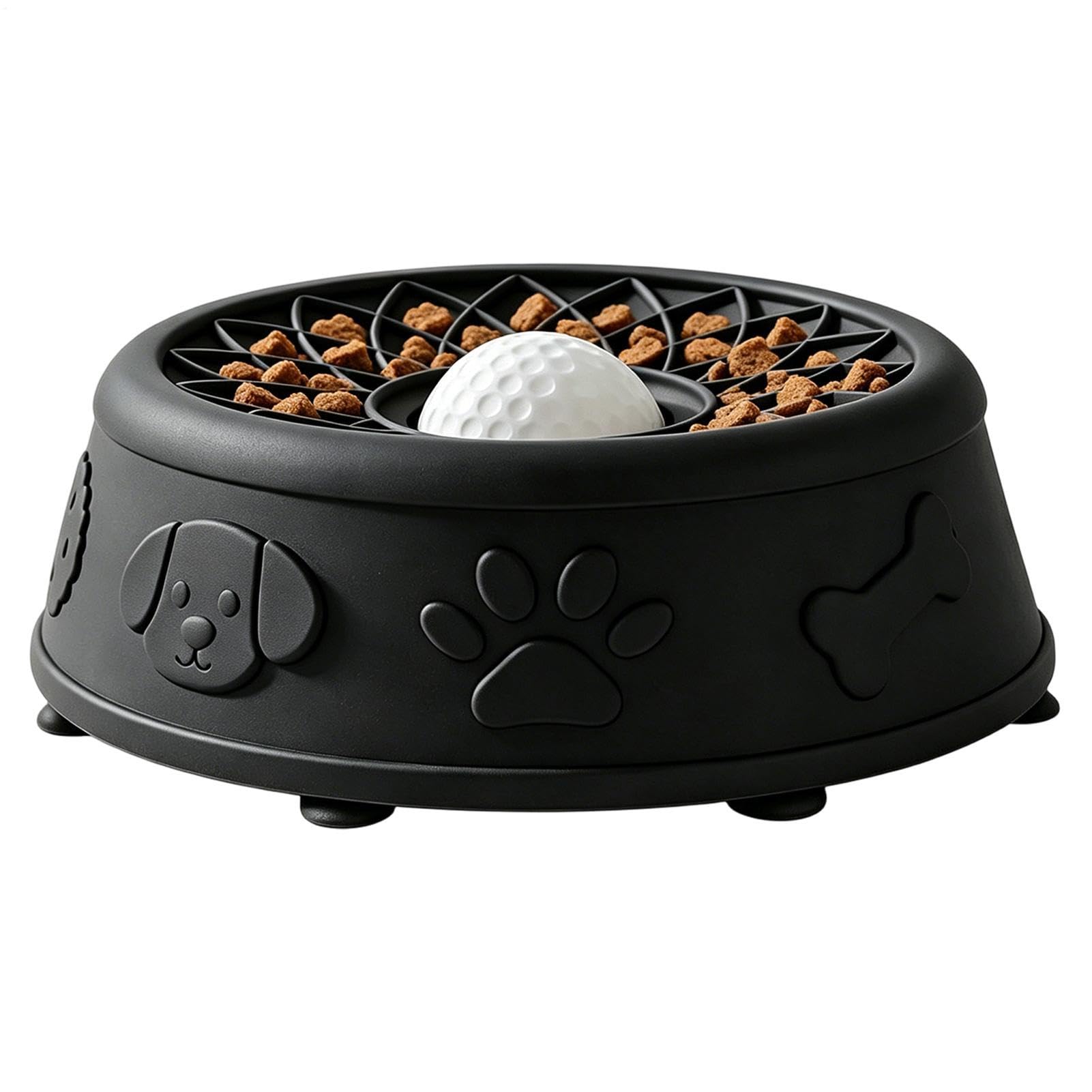 Gamelle lente pour chien en silicone pour lutter contre l'ennui des animaux