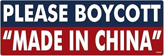 Please Boycott Made in China Sticker