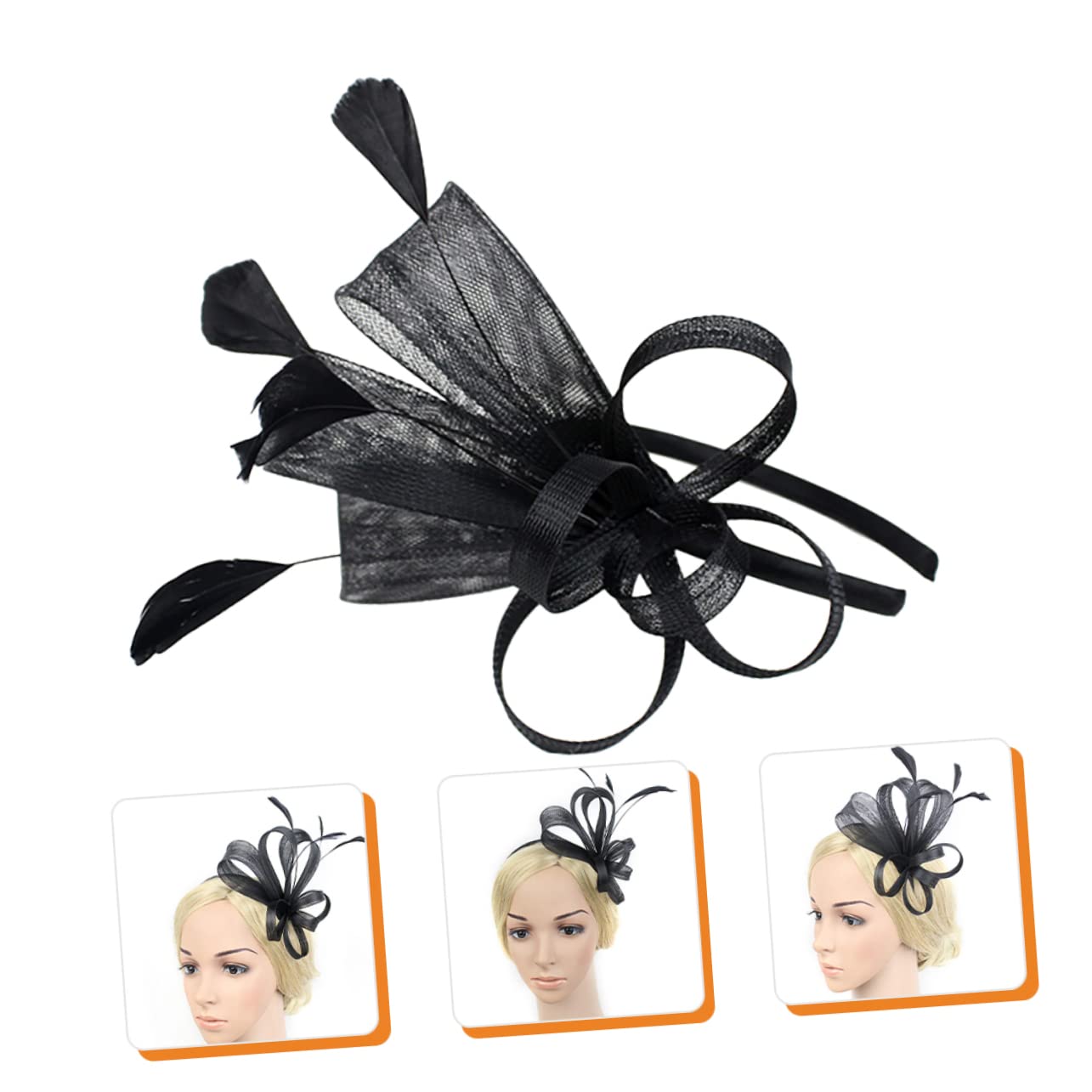 SHERCHPRY 5piezas Fascinator De Mujer Acentos De Sombrero Decorativo para Fiesta De Té y Eventos Especiales Accesorio Elegante para Cabello