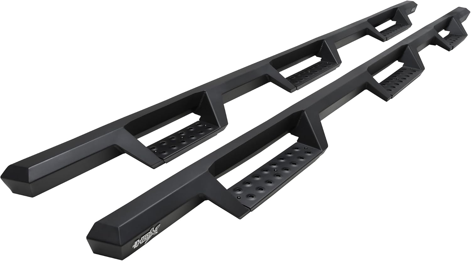 Westin 56-534775 HDX Drop Wheel to Wheel Nerf Bars fits 2020-2025 Silverado Sierra 2500 3500 Crew Cab 8' Bed Textured Black Pair