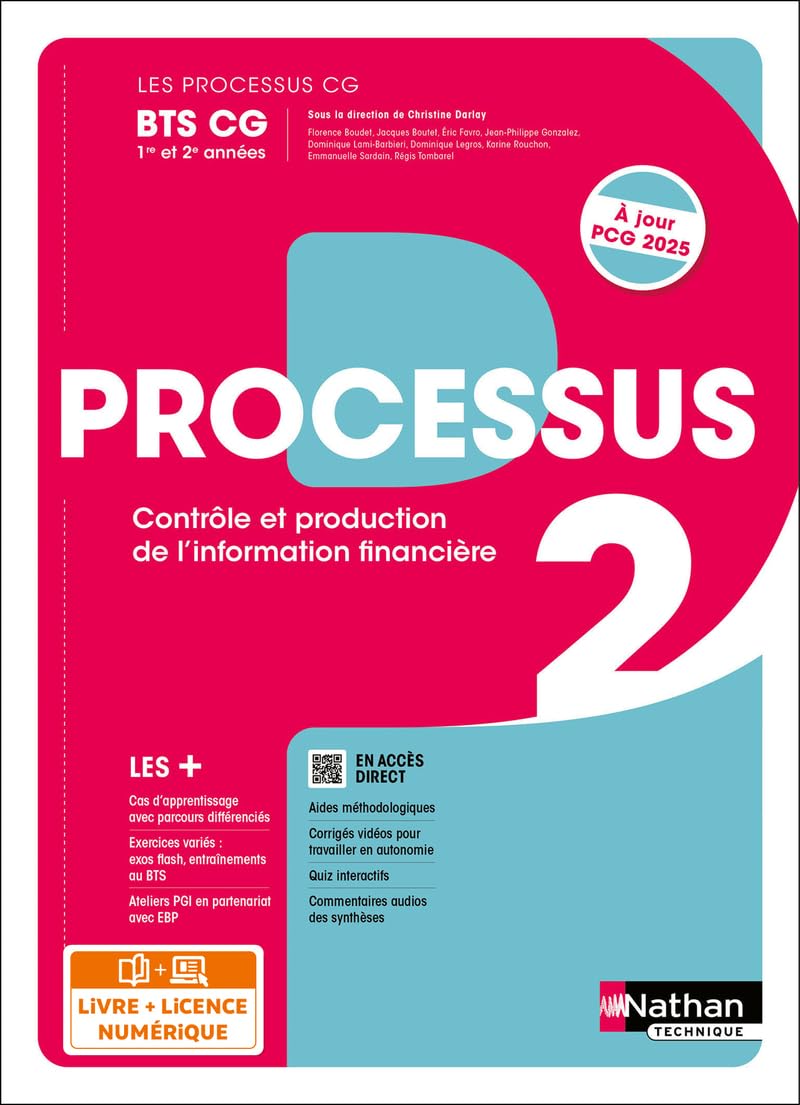 Processus 2 - Contrôle et production de l'information financière - BTS CG 1re et 2e années - Coll. Les Processus CG
