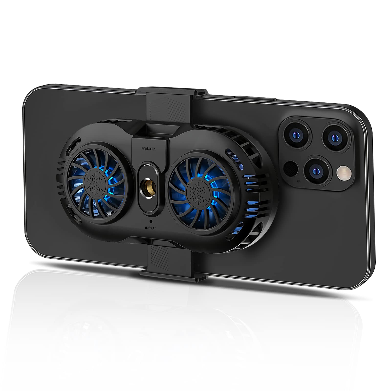 Senbos Phone Cooler, Cellphone Radiator with Dual Semi-Conductor Cooling Chip, USB Radiator Phone Cooling Case for Mobile Gaming, Tiktok Live Streaming, Car Driving, Outdoor Vlog