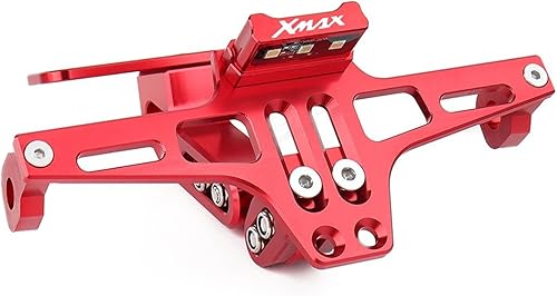 Miniatura 5 de Marco de matrícula de matrícula de aluminio CNC para motocicleta Yamaha para XMAX 125250300400 matrícula de registro (color dorado)