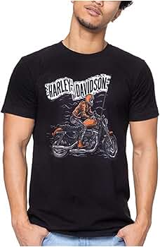 Harley-Davidson Tシャツ Harley-Davidson® Men's Ride On Crew-Neck Short Sleeve Cotton
