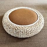 Sûr et respirant : notre coussin de sol rond est conçu pour être sans formaldéhyde et respirant, ce qui le rend sûr et confortable pour une utilisation quotidienne. Il est parfait comme tapis parent-enfant, rembourrage de fenêtre, pour la méditation, le yoga ou le jeu de bébé.