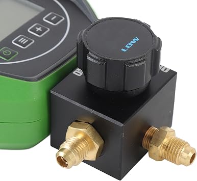 Digital HVAC Gauges, 5 Units Vacuum Pressure Manifold Refrigerating Digital Fluid Pressure Tester for AC Fluoridation 0 to 6000KPa