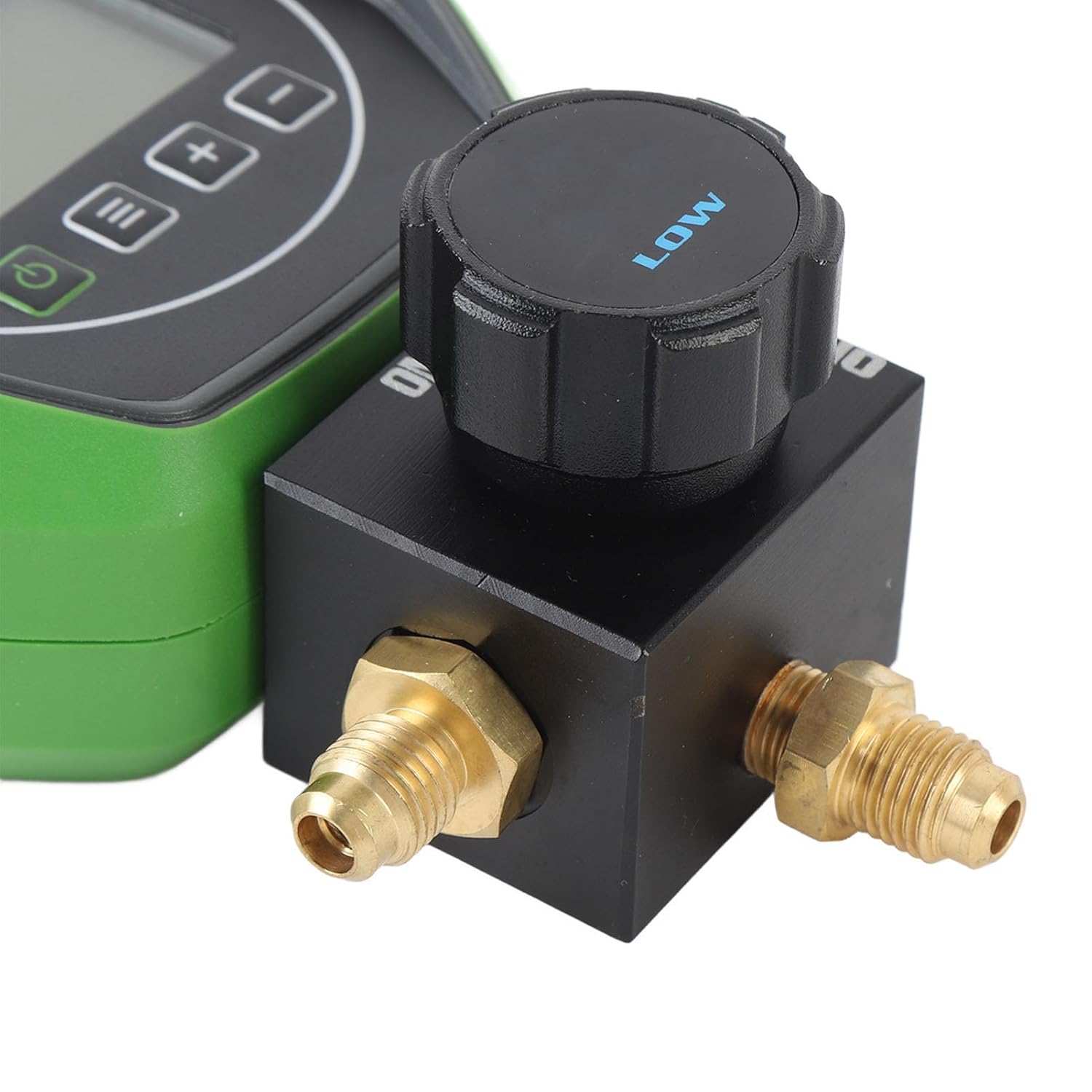 WALFRONT Digital HVAC Gauges Digital Refrigerating Fluid Pressure Tester with High Definition Glass Liquid Viewing Window