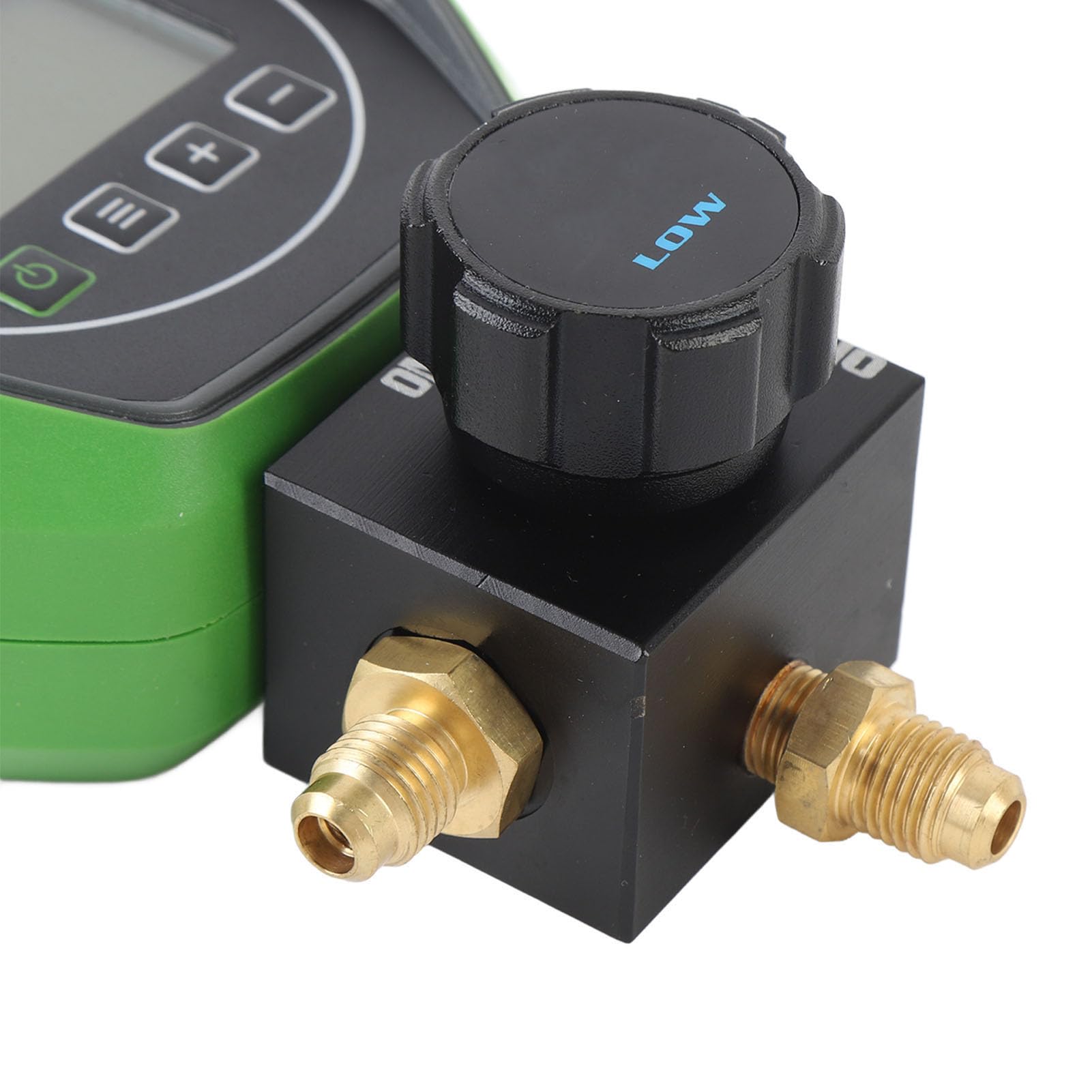 FTVOGUE Jauge Numérique CVC 5 Unités Testeur de Fluide Réfrigérant pour Collecteur de Pression Sous Vide pour Fluoration AC 0-6000KPa avec Arrêt Automatique Capteur Haute Précision Plage de -20 ℃ à