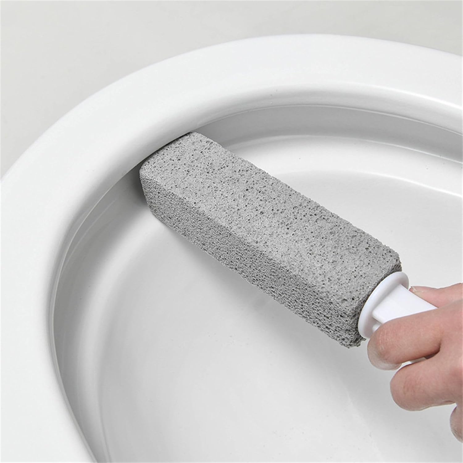 2Pcs Pumice Stone Toilet Block with Handle Effectively Removes Rust Limescale Stain Suitable for Bathrooms image 5