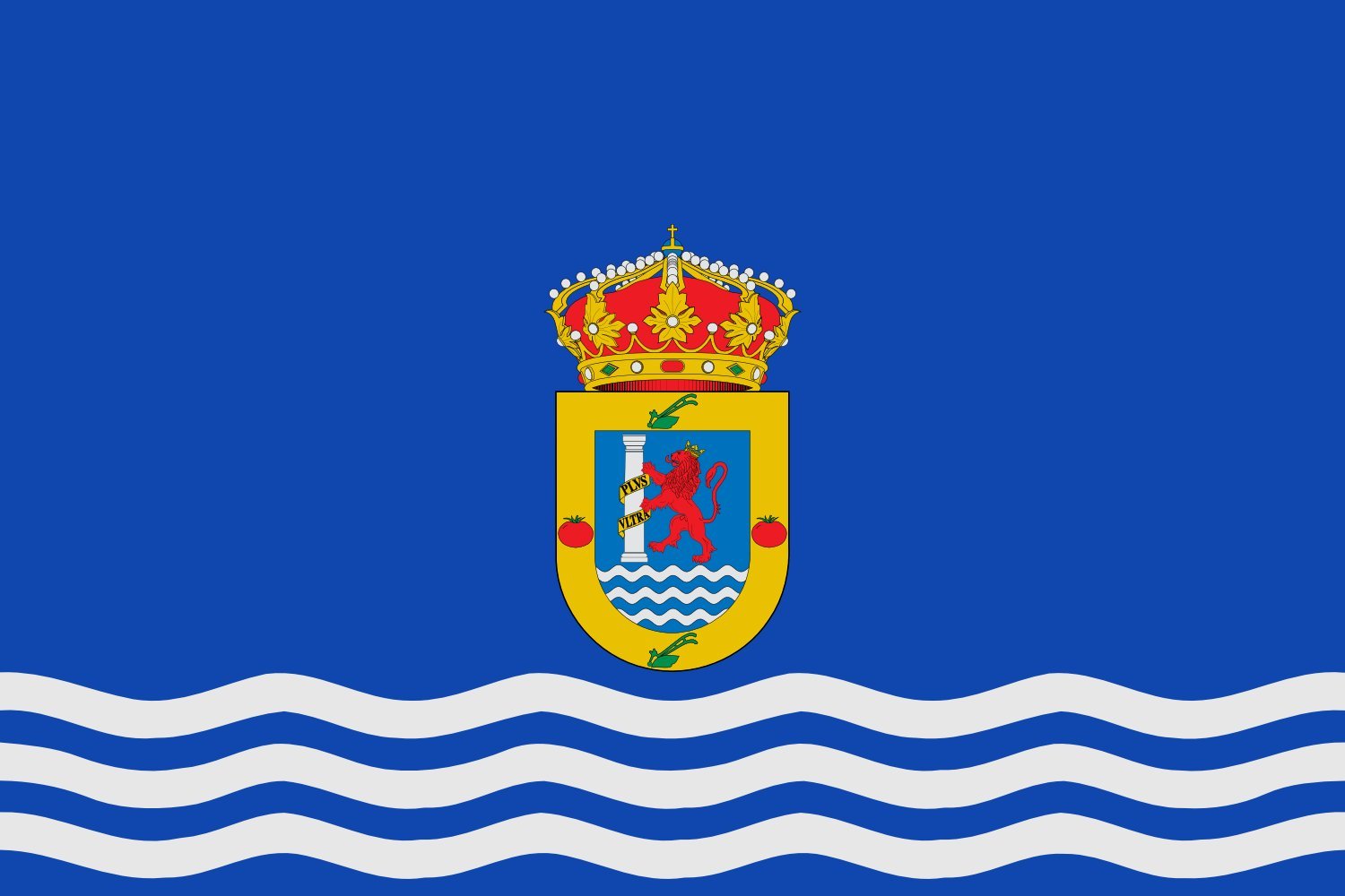 Drapeau Guadiana del Caudillo grand format pavillon officiel extérieur
