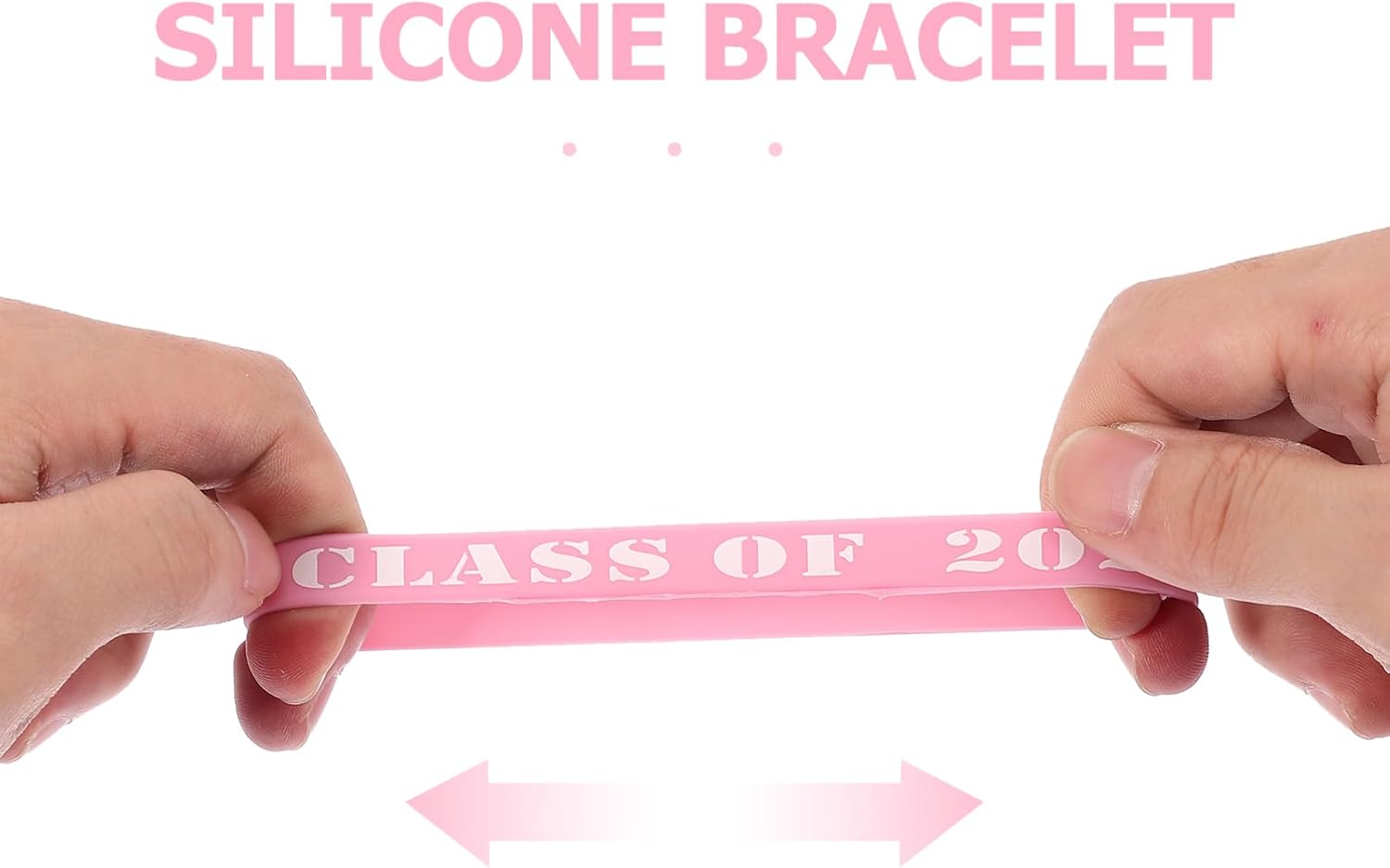 Tofficu 25pcs Graduation Wristbands Silicone for Class of Decorative Accessories for Parties and School Events Cherished Souvenirs for Students and Guests