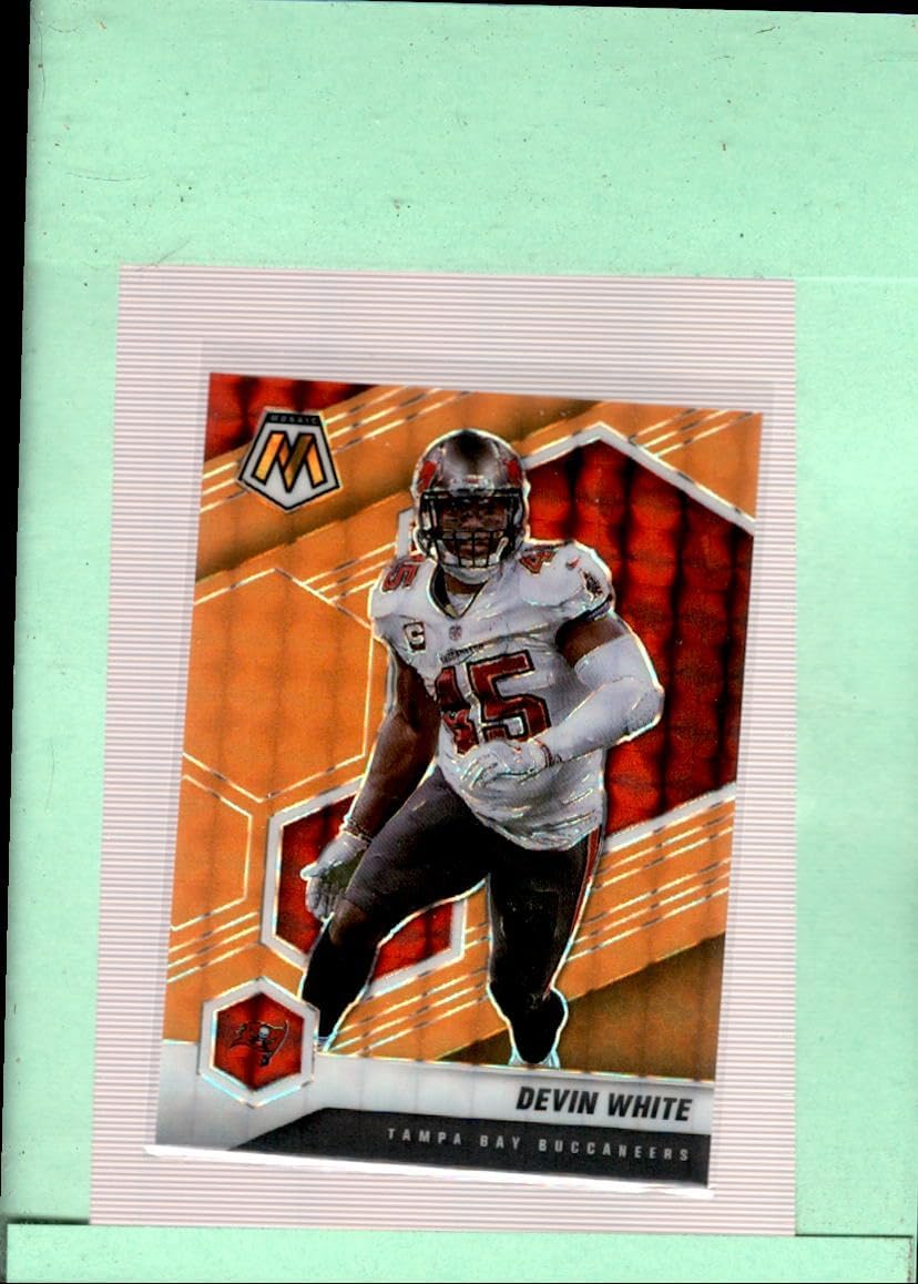 2021 Panini Mosaic Mosaic Orange Fluorescent #191 Devin White MINT SER/25 Tampa Bay Buccaneers Football