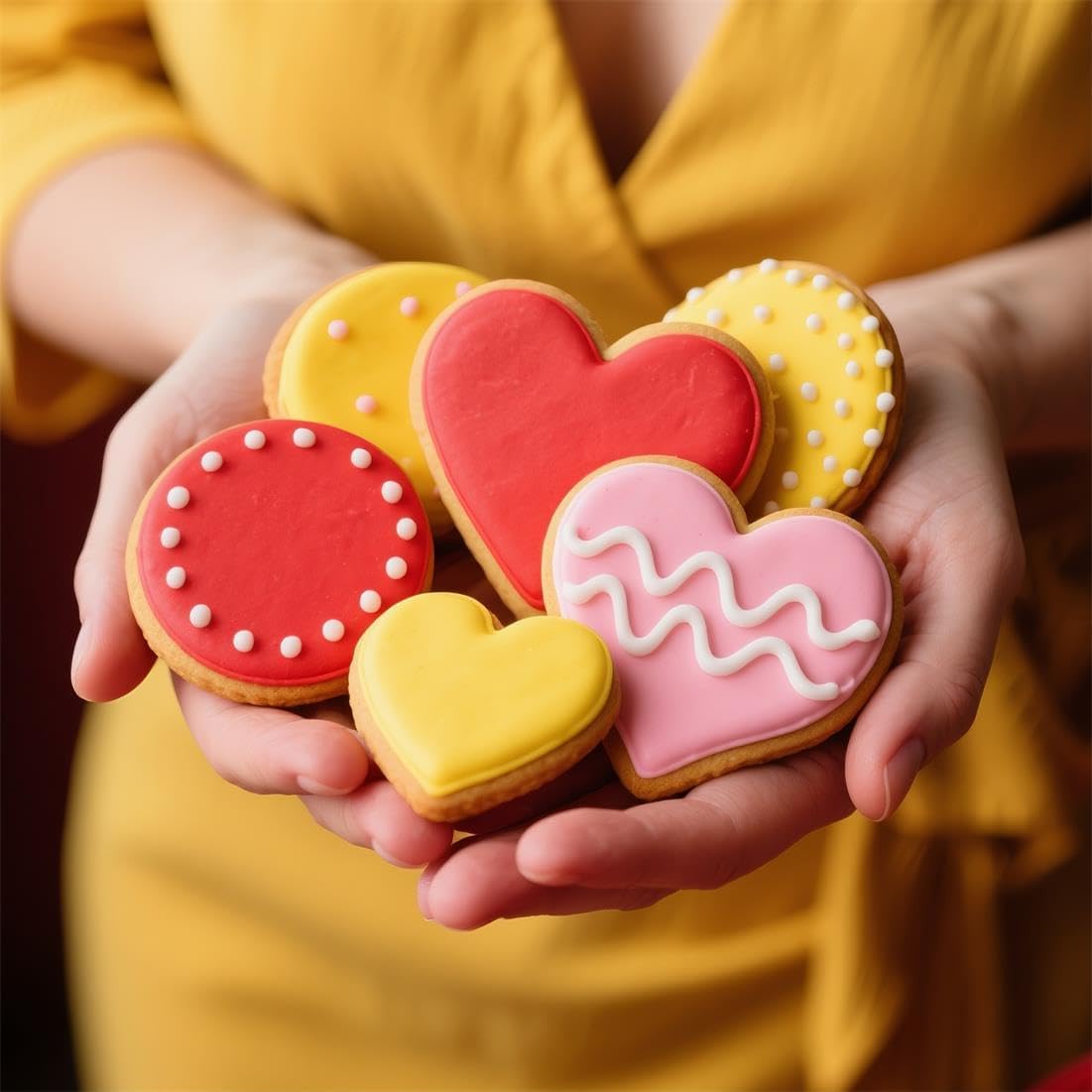 Heart Cookie Cutter Set, Valentine’s Day Cookie Cutters 9 Pieces, Stainless Steel Metal Heart Shapes Cookie Cutters Molds for Valentine Anniversary
