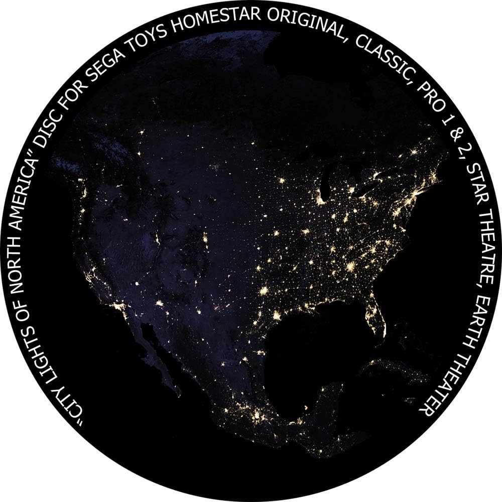 City Lights of North America - disc for Sega Toys Homestar Classic/Flux/Original Planetarium