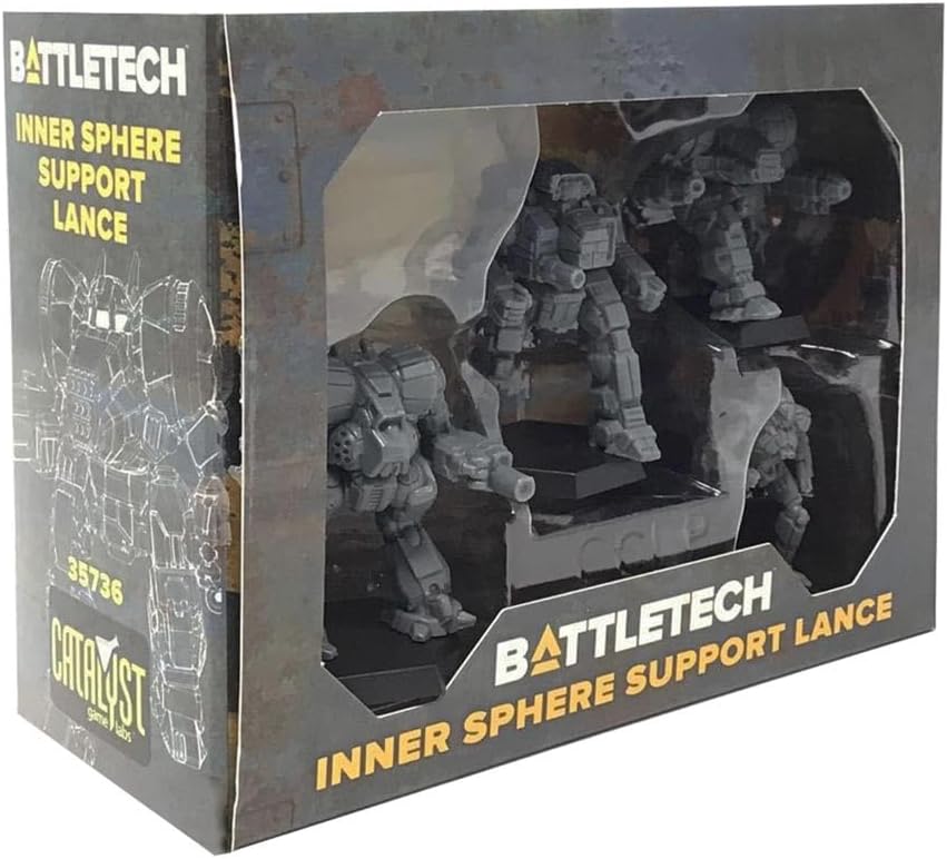 BattleTech Mini Force Pack: Inner Sphere Support Lance, Grey