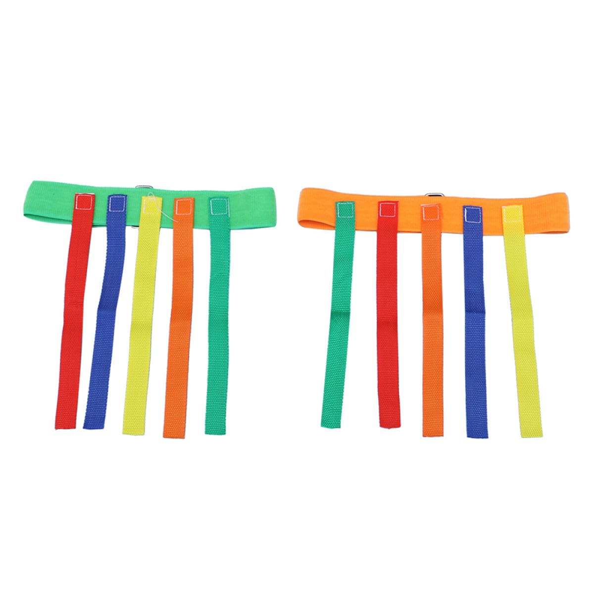 Jeu De Ceintures à Queue 12 Pièces – Attrape-Queue Interactif – Extérieur Pour Enfants – Rouge/Bleu/Orange/Vert