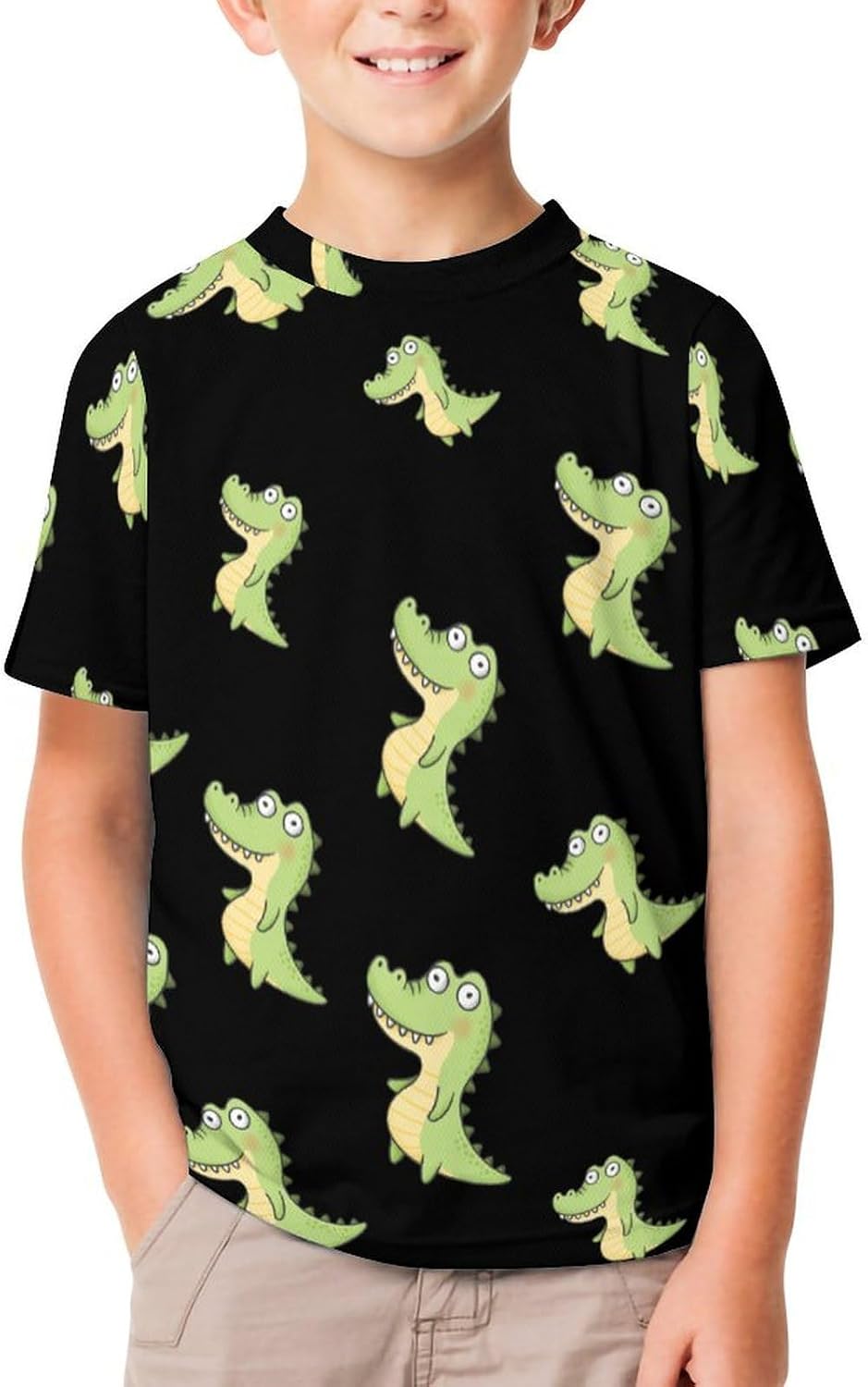 Cute Alligator T Shirt for Boy Girl Top Short Sleeve T-Shirt Graphic Tee