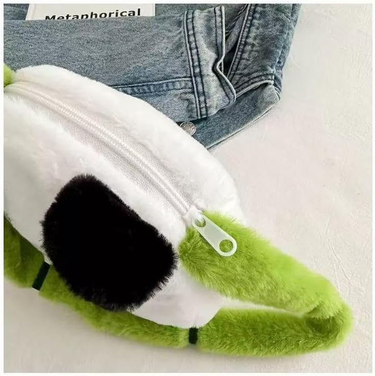 Adorable Panda Plush Shoulder Bag - Kawaii Animal Shape Handbag Crossbody Bag, Novelty Purse Wallet Messenger Bag - Image 7