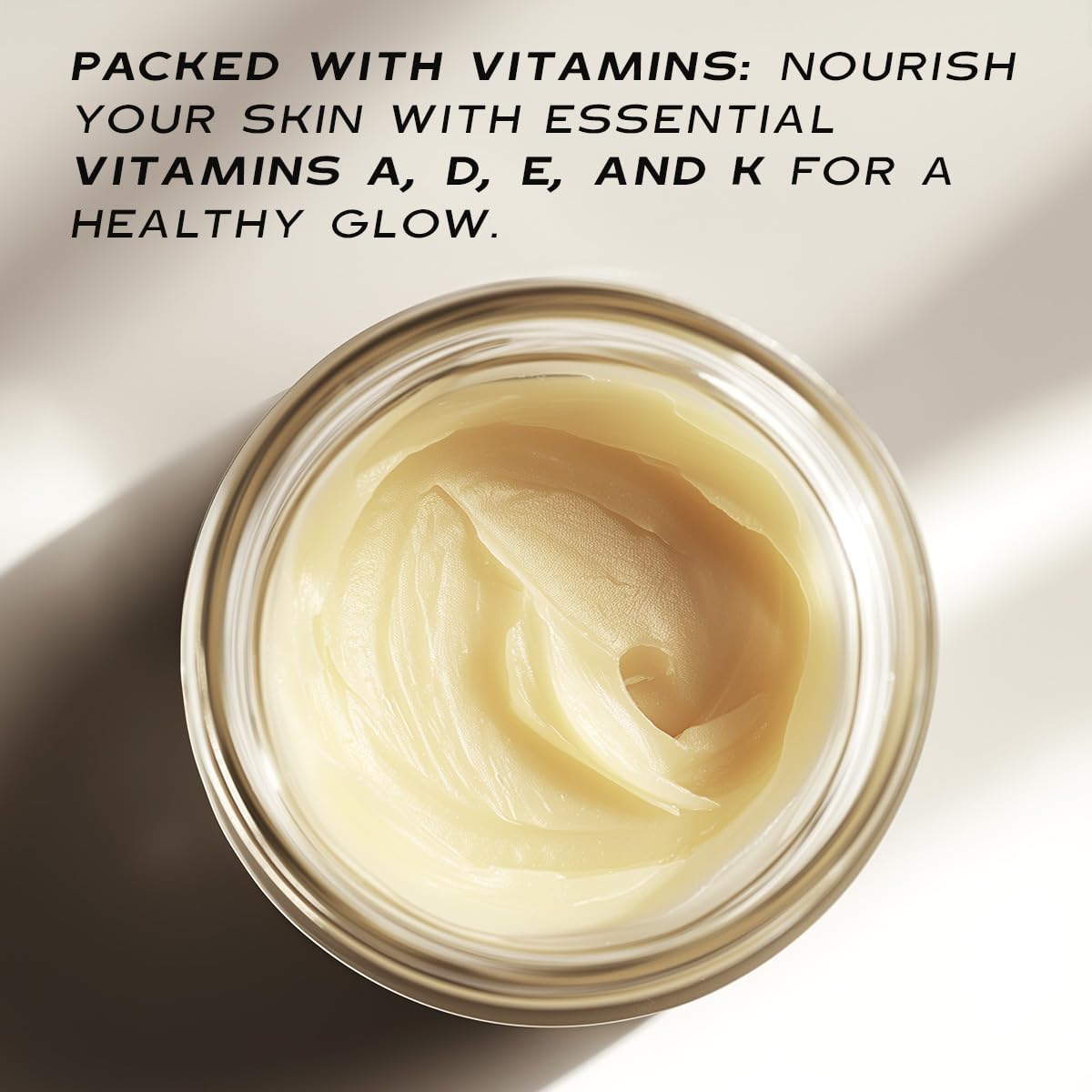 Suet Beef Tallow + Raw Honey Balm for Skin with Vanilla Essential Oil, Natural Grass Fed Tallow Moisturizer for Face and Body (4 Ounce)