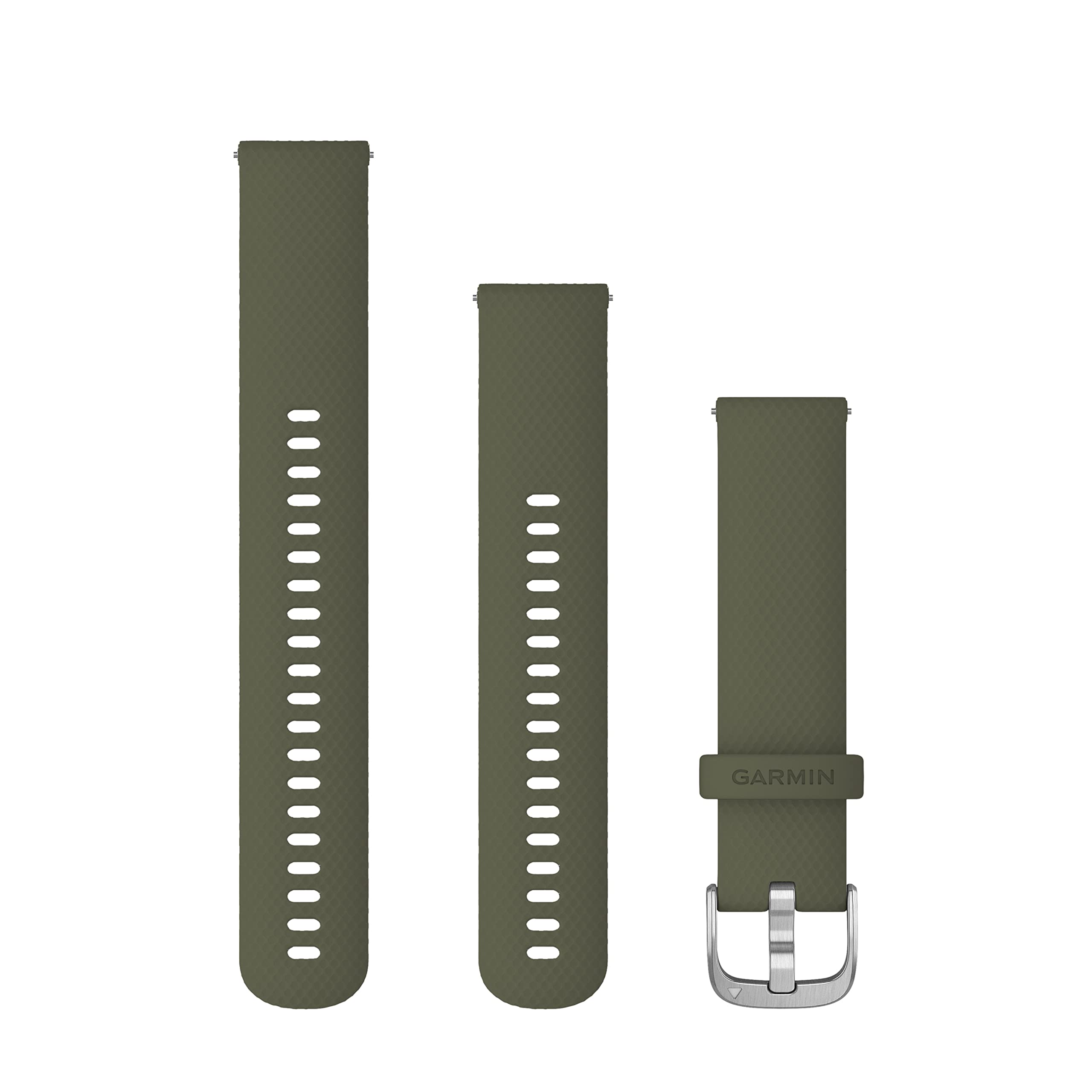 Garmin Schnellwechsel-Armband 20mm, passend für Venu, Venu 2Plus, Venu SQ/ SQ2, vivoactive 3/5, vivomove- Serie, Forerunner 55/245/ 645, Approach S40/ S42/ S12, D2 Air