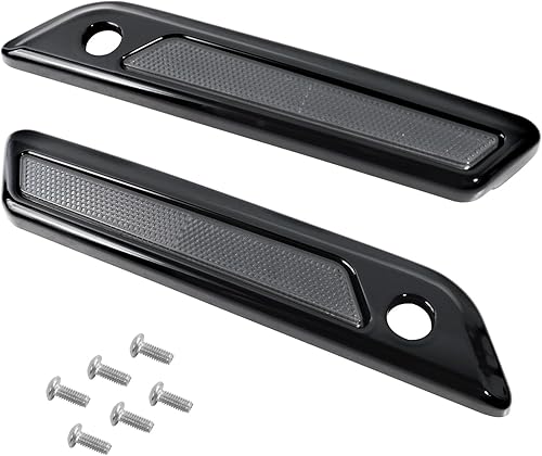 Miniatura 7 de 2 piezas de alforja para tapa exterior de alforja para Harley Glide Road King Touring cubierta lateral de caja lateral de motocicleta 2014-2023 luz