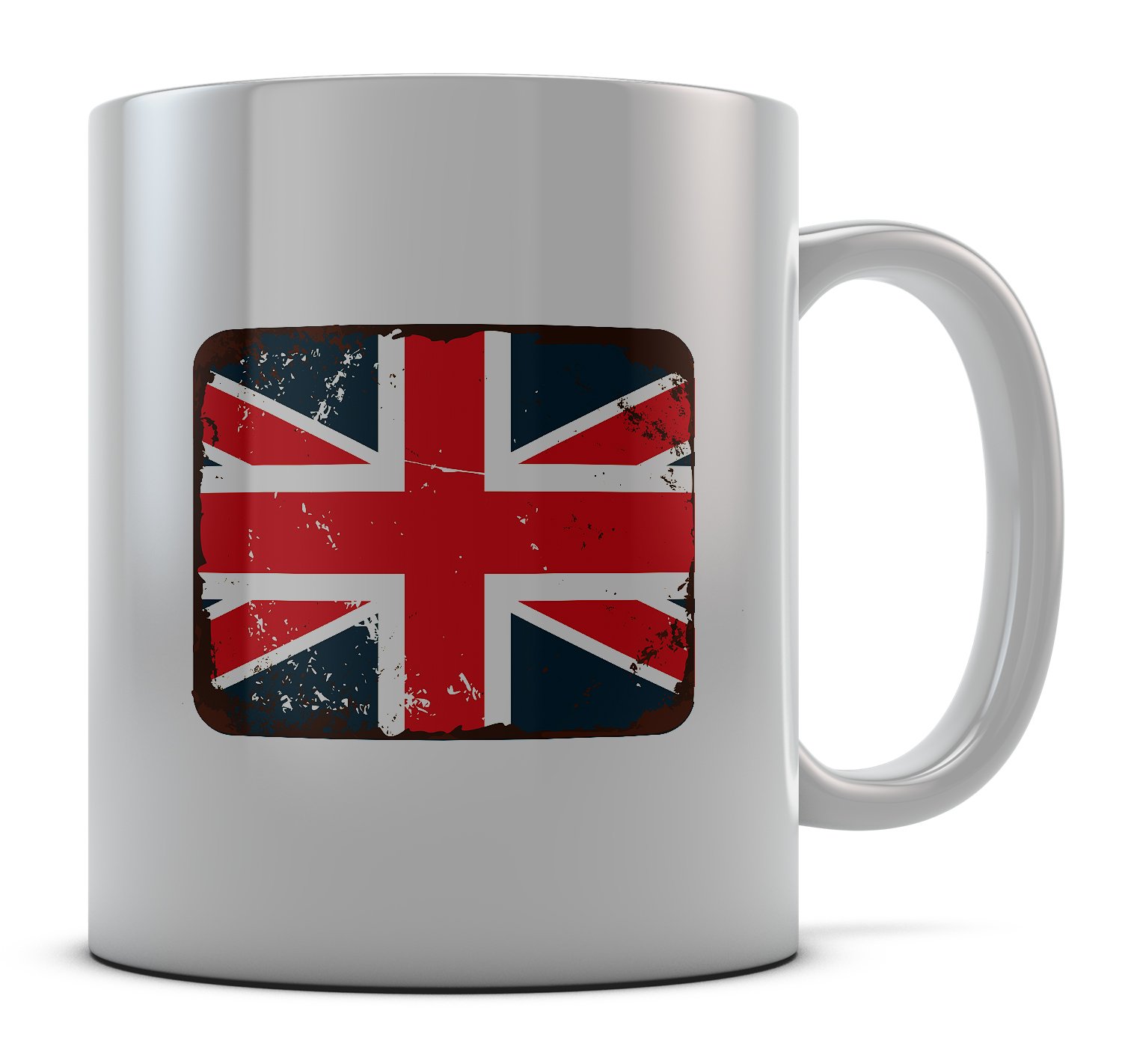 Daytripper White Printed Vintage Uk Flag Union Jack Novelty Mug