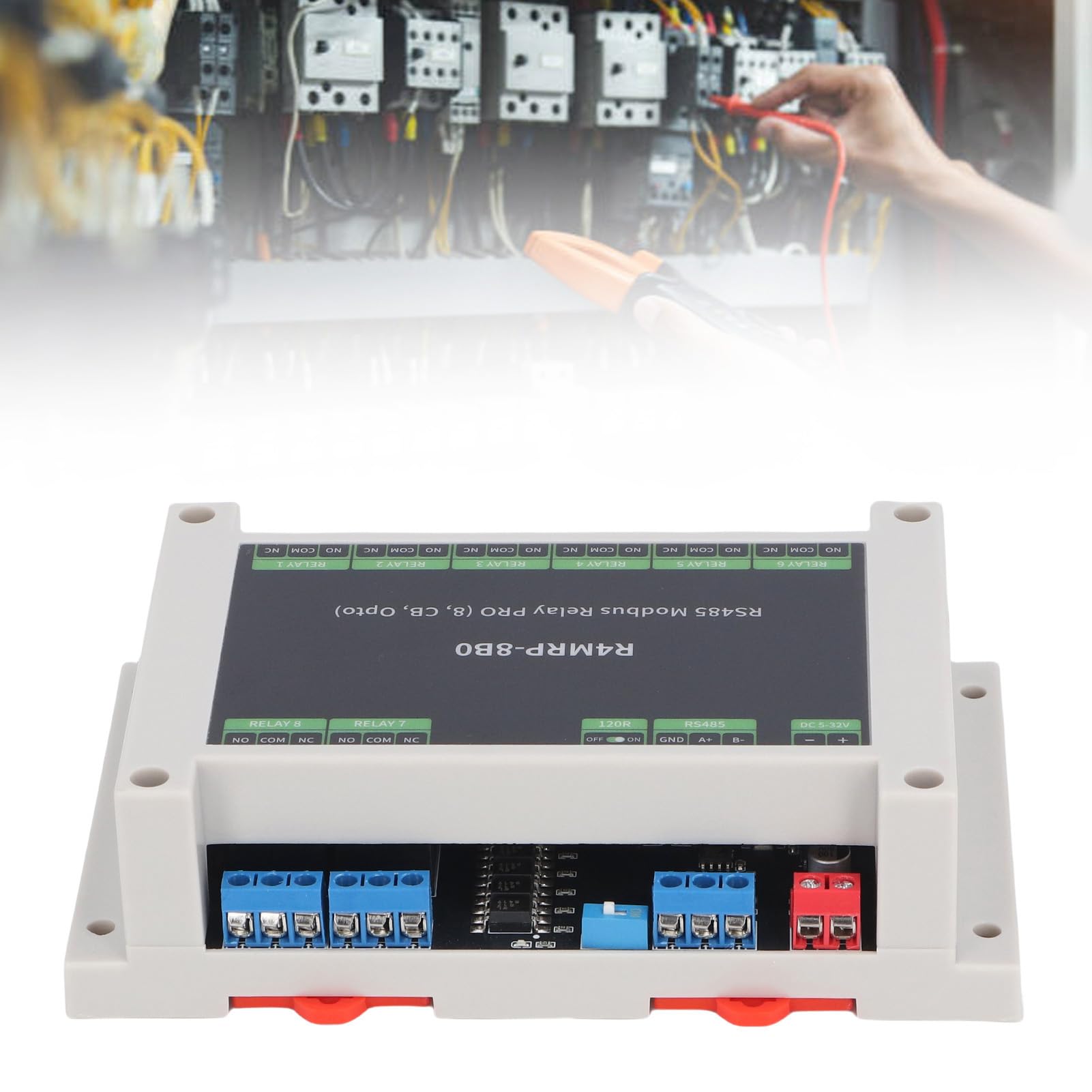 Zunate Módulo de Relé Modbus RTU de 8 Canales