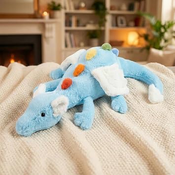 Cute Dragon Stuffed Animal, 23.6" Soft Plush Toy Dragon Gift for Kid Girl