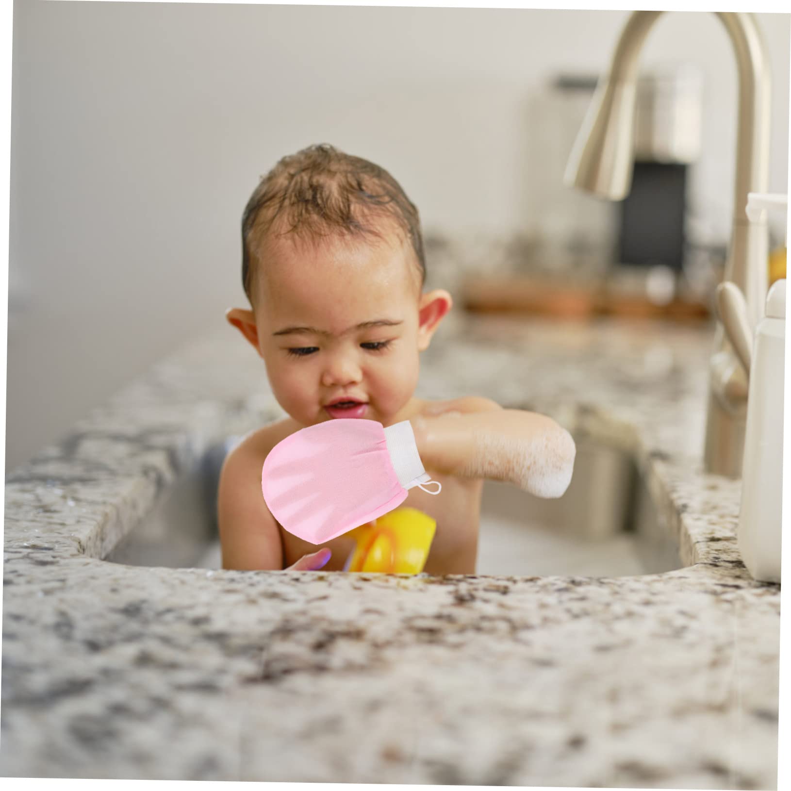 Healeved 2Pcs Exfoliating Bath Gloves Skin Scrubbing Mitts for Gentle Exfoliation and Deep Cleansing Durable Shower Supply for Relaxing Bath Experience