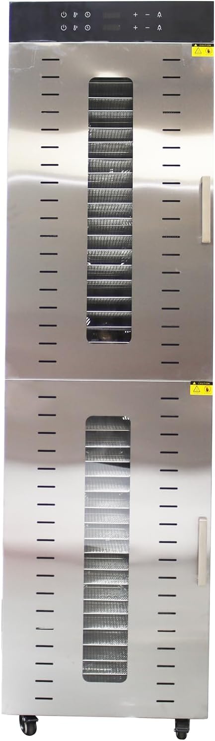 INTSUPERMAI 40 Layer Food Dehydrator Machine Commercial Stainless Steel Fruit and Vegetable Dryer Machine Pet Food Dryer Food Dehydrator for Meat Fruit Vegetable Beef Tea 220V