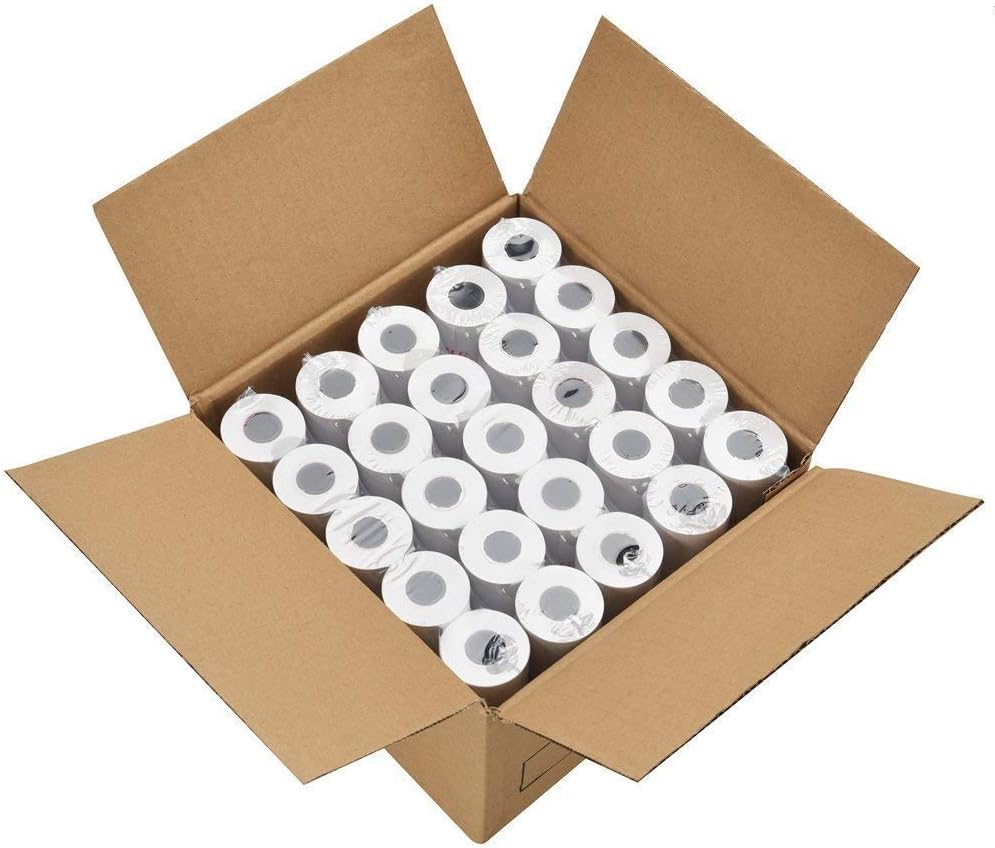 RyhamPaper Thermal Receipt Paper 2 1/4" x 165' - 50 Rolls for POS, Credit Card, Cash Register Printers