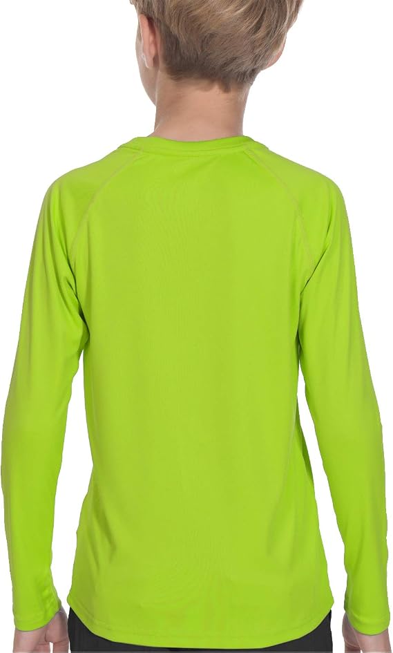 Sun Shirts for Youth Boys Rashguard - Long/Short Sleeve Lightweight Shirt SPF 50+