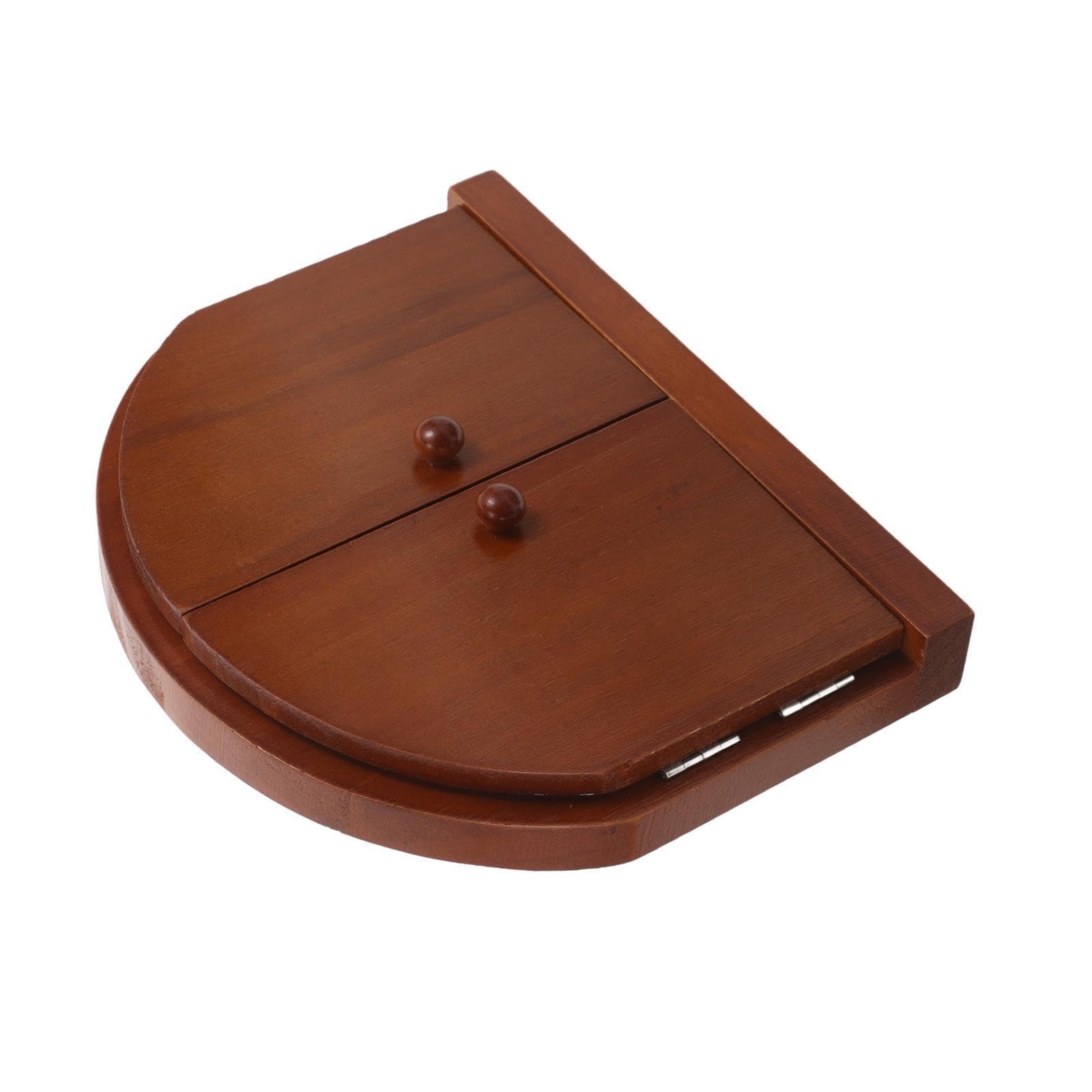 Tapa de salida rústica de madera con forma de puerta de hadas para decorar enchufes de dormitorios 8